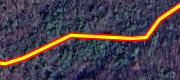 Yellow line with red edge indicates route of OPP