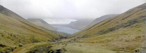 View of Wast Water from just below the Lingmell Gill ford View of Wast Water from just below the Lingmell Gill ford.