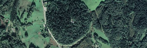Arial veiw of Suur Munamagi, Estonia. Google Earth.
