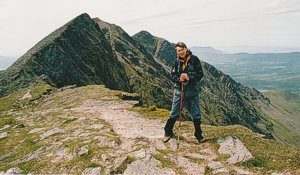 Caher narrow ridge. Coomloughra Horseshoe, Ireland.