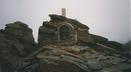 Shrine on the summit of Mulhacén. © D. Stillingfleet Shrine on the summit of Mulhacén.