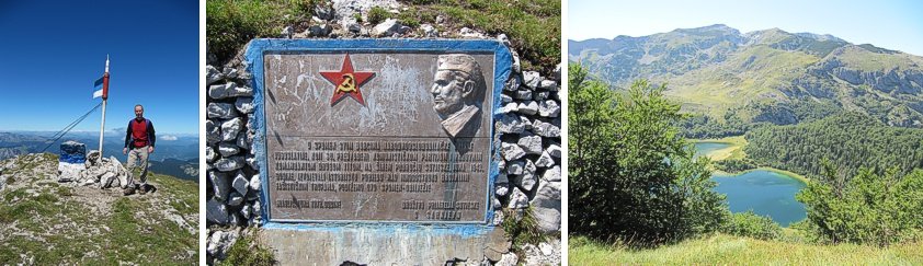 Summit of Maglić, Memorial on Summit of Maglić, and Trnovacko jezero